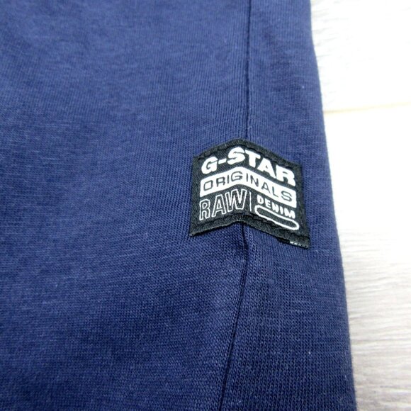 G-Star Raw Blue Graphic Script Short Sleeve T-Shirt Men's Size Large Tee NEW - Picture 5 of 12